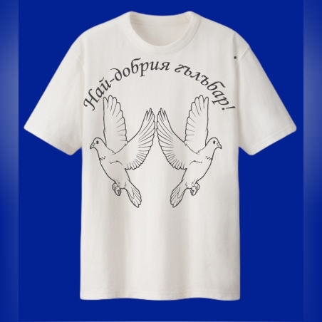 Персонална мъжка тениска - Най-добрия гълъбар