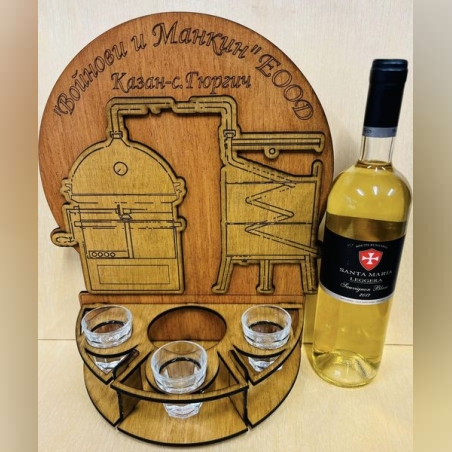 Тематичен мини бар за бутилка алкохол- Казан за алкохол