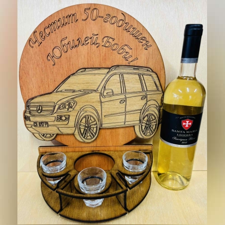Тематичен мини бар за бутилка алкохол- Мерцедес ГЛ