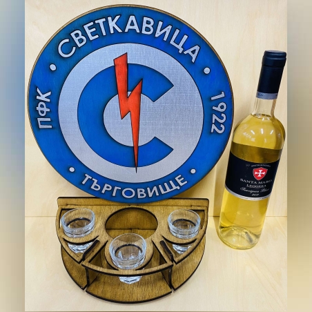 Тематичен мини бар за бутилка алкохол- Светкавица Търговище