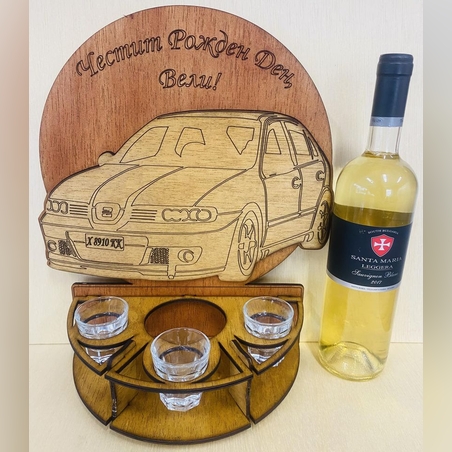 Тематичен мини бар за бутилка алкохол- Сеат Леон