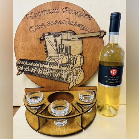 Тематичен мини бар за бутилка алкохол- Комбайна