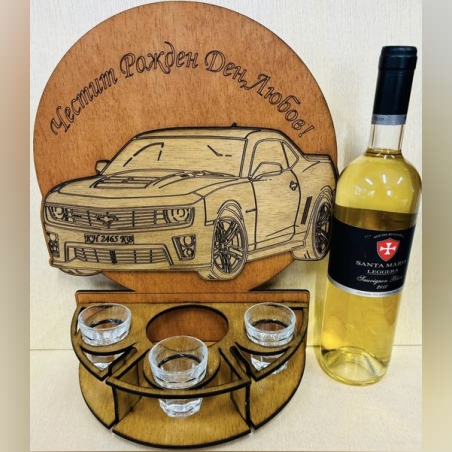 Тематичен мини бар за бутилка алкохол- Камаро
