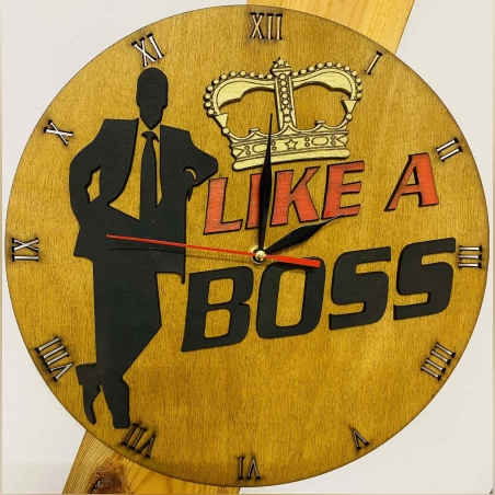 Тематичен дървен часовник - Лайк А Бос