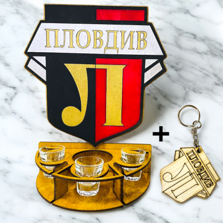 Тематичен мини бар за бутилка алкохол - Локо Пловдив