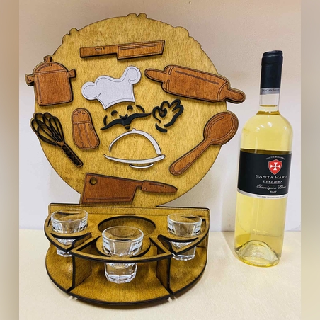 ТЕМАТИЧЕН МИНИ БАР ЗА БУТИЛКА АЛКОХОЛ- ГОТВАЧ