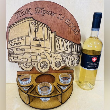 Тематичен мини бар за бутилка алкохол- Сканя бордова