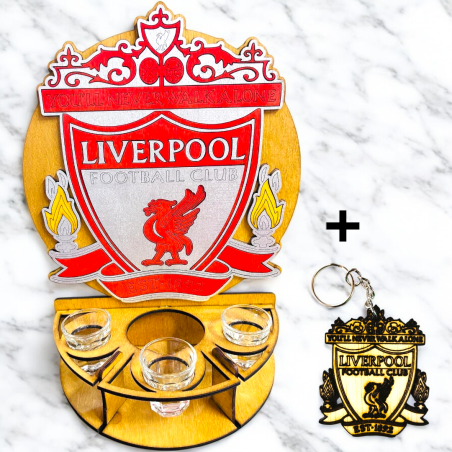 Тематичен мини бар за бутилка алкохол- Ливърпул