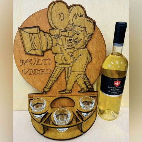 Тематичен мини бар за бутилка алкохол- Оператор камера