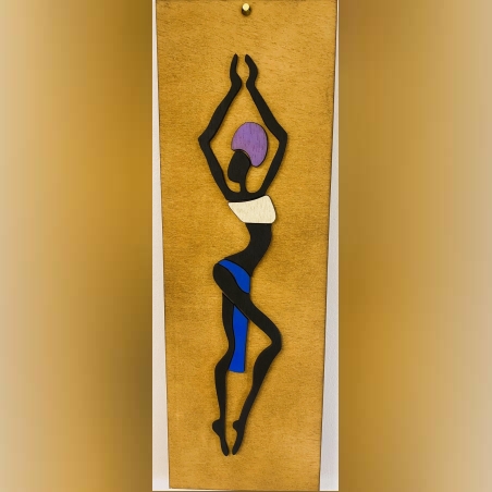 ДЪРВЕНО ПАНО ЗА СТЕНА-АФРИКАНКА 2