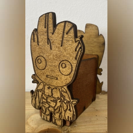 Дървен органайзер за химикали и моливи - Круд