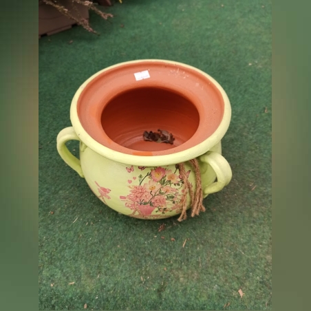  керамично Гърне ф 18 -зелено колело