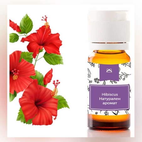 Натурален аромат Hibiscus (японска роза) 10ml