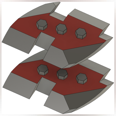 400 мм комплект назъбени ножове за Dipperfox 600