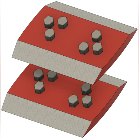650 мм комплект прави ножове за Dipperfox 850 Pro