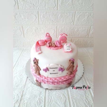 Торта за погача на бебе