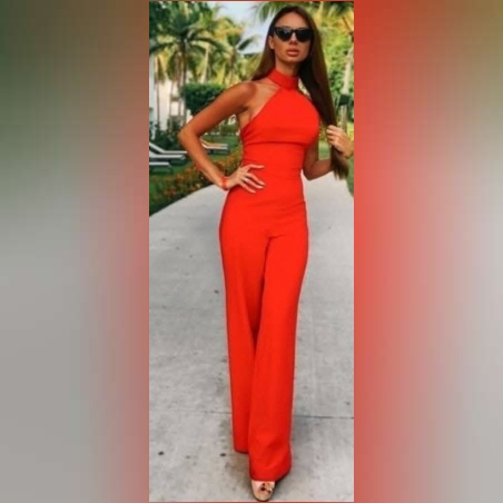 Дамски гащеризон в червено