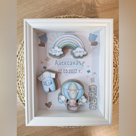 Рамка визитка за бебе