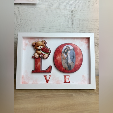 CRAFTONA Рамка с 3д изображение по снимка - любовен подарък