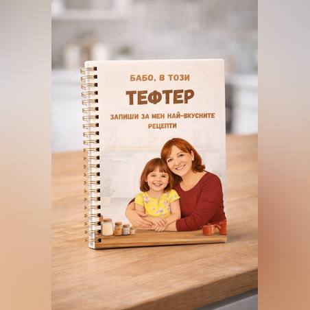 CRAFTONA Тефтер за рецепти – подарък за баба от сърце