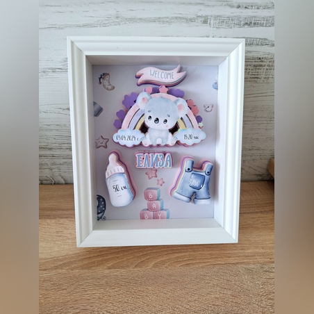 Рамка визитка за новородено