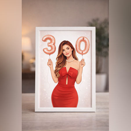 CRAFTONA Рамка с дигитален принт – подарък за рожден ден