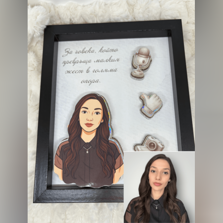 CRAFTONA Рамка с 3д изображение по снимка - UGC подарък