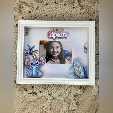 Рамка за снимка с 3D елементи – приключения със Стич