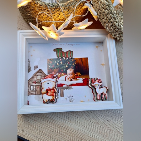 Коледна рамка за снимка – Зимна приказка