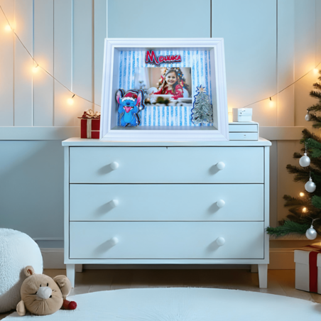 Коледна рамка за снимка с персонализирана 3D декорация