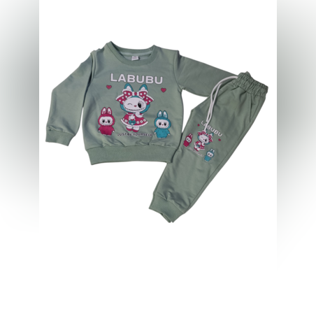 Зелен комплект Labubu