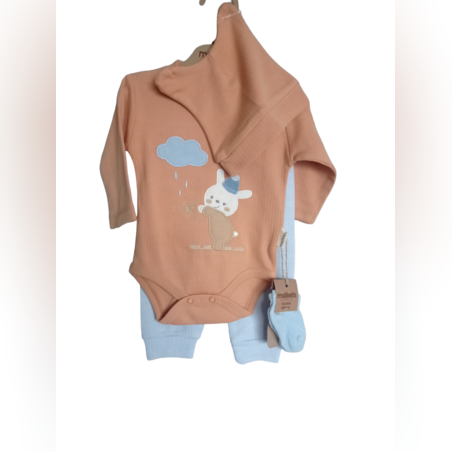 Рипсен комплект от 4 части със зайче