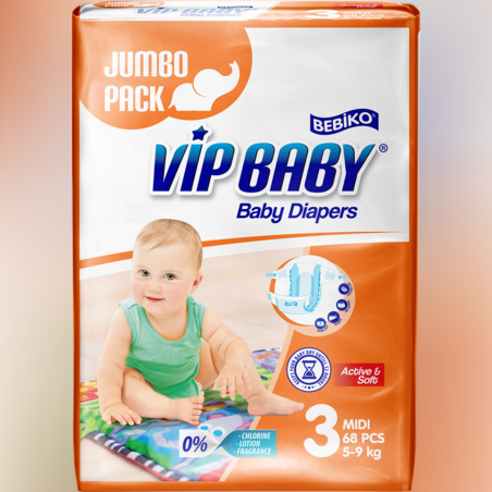 ViP Baby Active&Soft  Midi JUMBO pack пелени