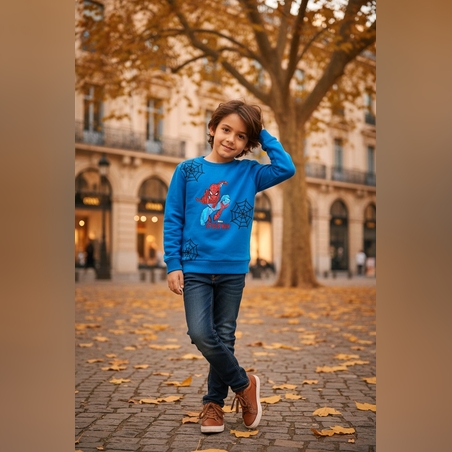 Синя блуза Спайдърмен