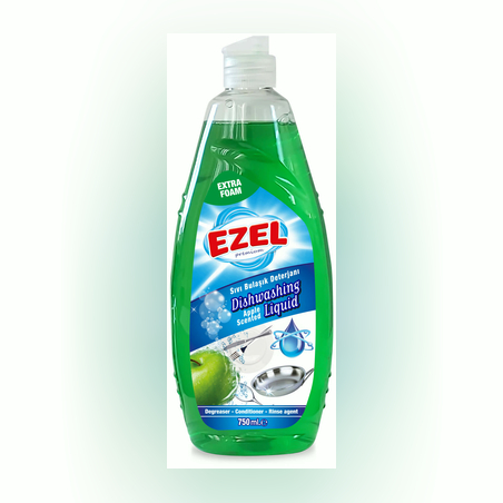 Ezel Premium препарат за миене на съдове Ябълка 750мл