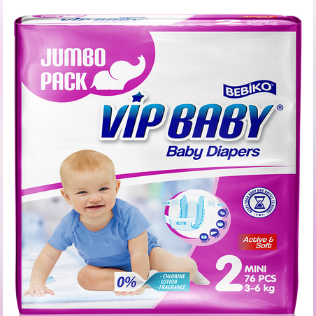 ViP Baby Active&Soft  Mini JUMBO Pack пелени