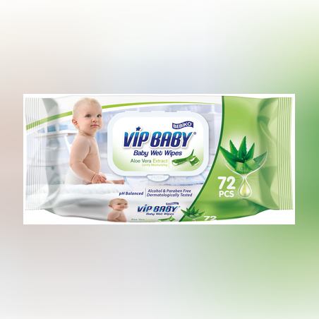 Мокри кърпички Bebiko Wet Wipes  Алое Вера 72бр.