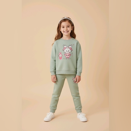 Зелен комплект Labubu