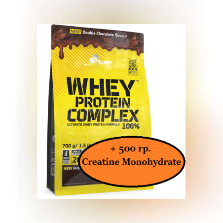 Olimp Whey Protein Complex, 700 гр. + Creatine Monohydrate Powder, 500 гр.