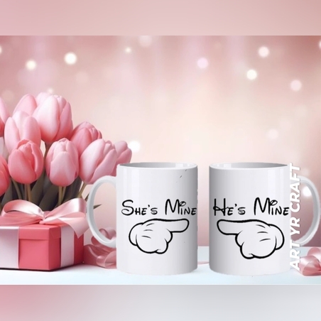 Комплект чаши „She's Mine / He's Mine“ – забавно и романтично