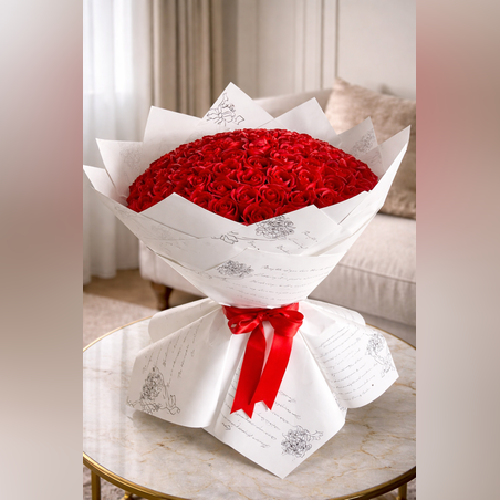 🌹 Луксозен букет от 101 рози 🌹