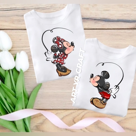 Комплект тениски „Mickey & Minnie Love“