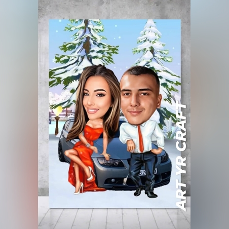 💑 Персонализирана карикатура за двойка – Уникален подарък за любов и усмивки! 🎨