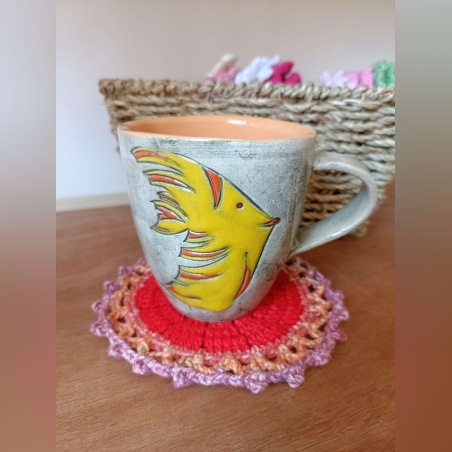 Керамична чаша с риба