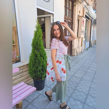 Текстилна чанта с макове