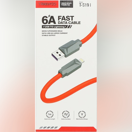 Tranyoo 6A кабел с бързо зареждане USB - A към Lightning Гаранция!