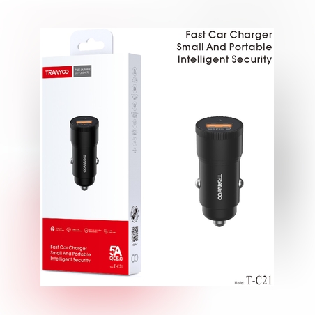 18W QC 5.0 Fast Charging Адаптер за автомобил TC-21