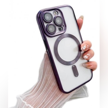 Кейс MG38 Luxury Case with Magsafe iPhone 17 Pro Max - Лилав