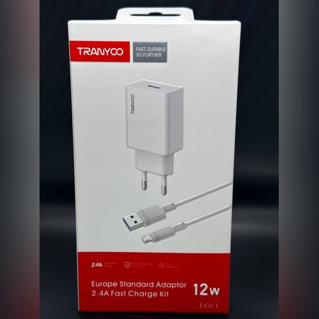 Комплект Fast Charge USB Адаптер 2.4а, 12w T-C01 Micro USB кабел