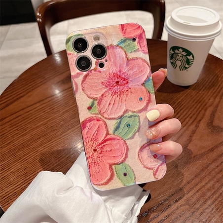 Anti UV силиконов флорален гръб RT-4 за Huawei P40 Lite